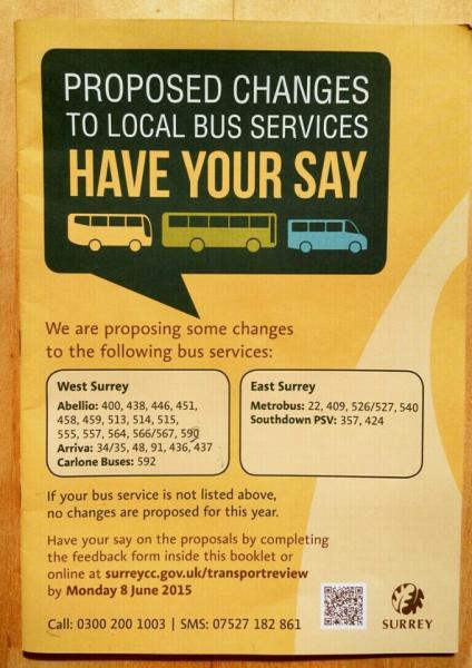 Last day to have your say on bus service 557 proposed changes